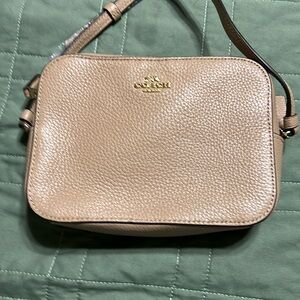 Coach Factory Pebbled Leather Camera Bag